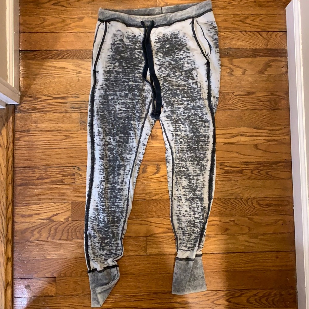 Acid wash grey sweatpants